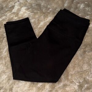 Victoria's Secret Black Leggings with Pink Accent